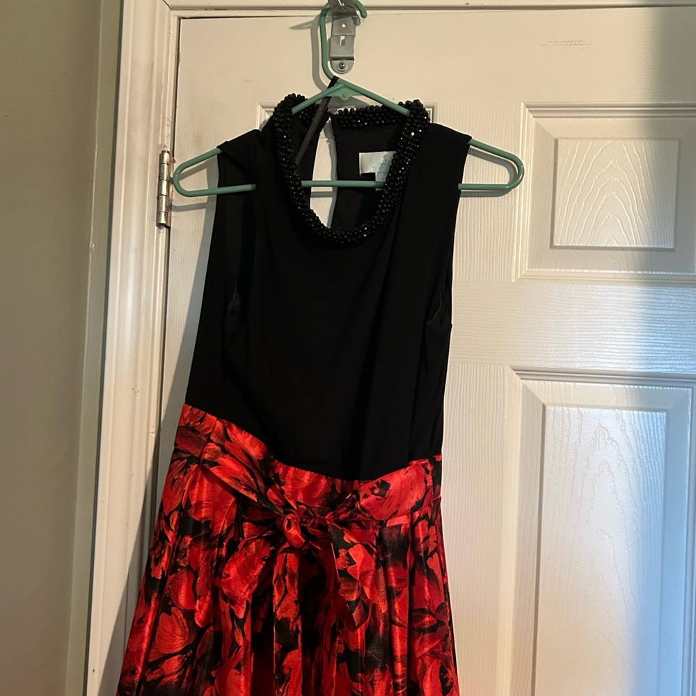 Formal style dress longer in back shorter front elegant dress.